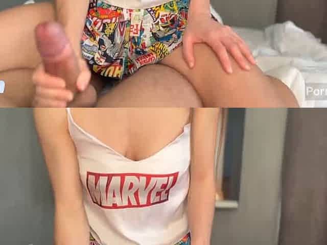 Stepsis jolted me awake, jacked my man sausage and rode it like a boss. She jizzed on my twat - super hot hardcore porn!
