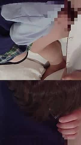 My Pussy Was Tingling, so I Got on Top and Put My Dick in Myself. Creampie While Wearing a Schoolgirl Uniform. Amateur.