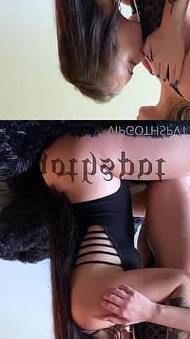 Blonde and brunette lesbians licking and sucking pussy
