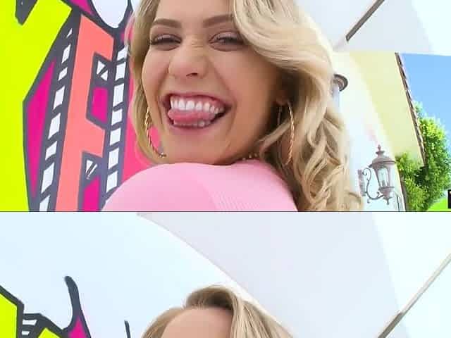 Hot blonde Mia loves a big cock in her gaping asshole