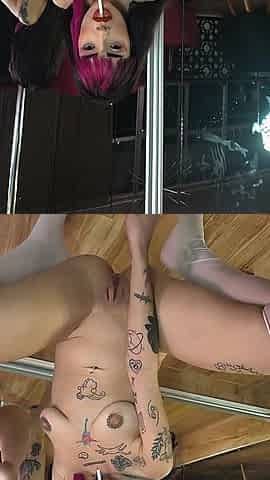 Slut Smoking and Masturbating