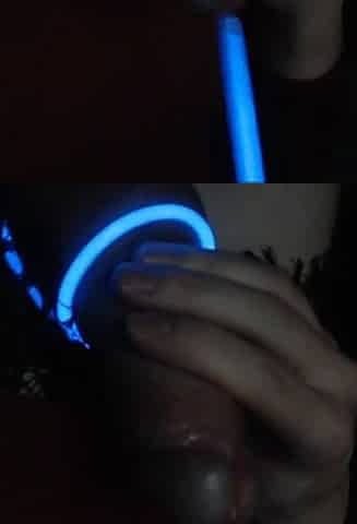 Femboy Edges and Sounds Dong with Glowstick