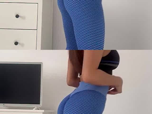 White angel try on haul constricted yoga panties