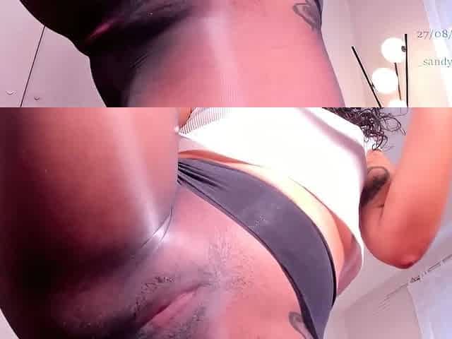 Hairy ebony fingering