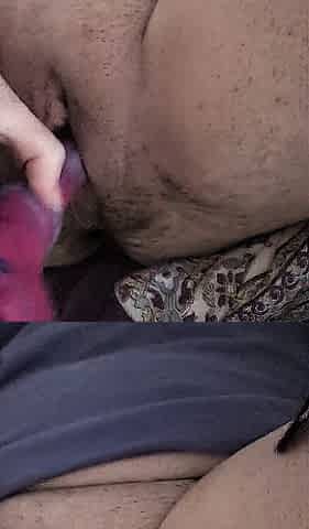 FTM banging myself with a sex tool