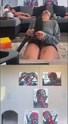 Straight amateurs wank and toy ass play