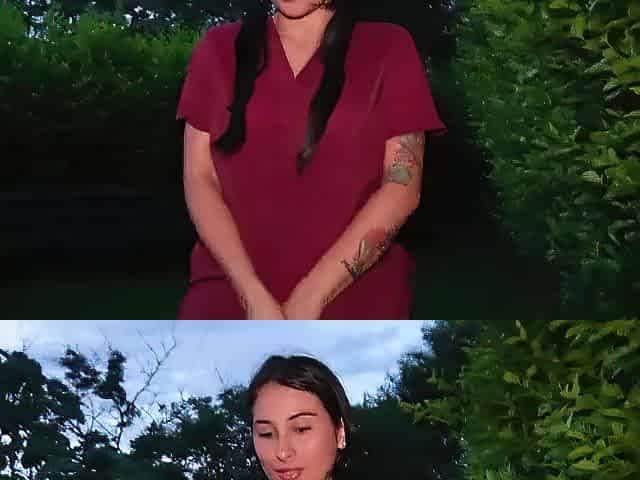 employee having sex in the garden with her boss
