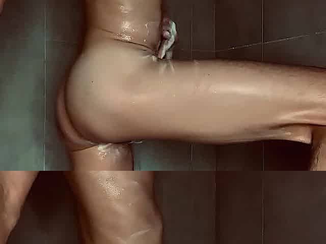 Youthful dude masturbates until this chab ends up in the shower
