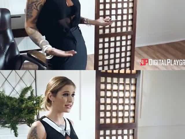 Kleio Valentien And Michael Vegas In On The Office Desk. A Sexy Boss Fucked In Stockings And Heels
