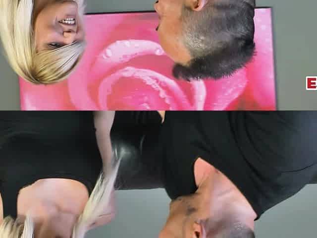 German blonde street slut approached and fucked