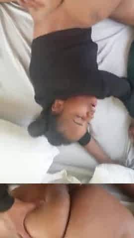 Blacky costume gal ride bbc in doggy position