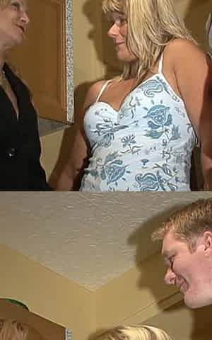 German Mature Amateur Threesome 2 Hot Babes Share 1 Cock