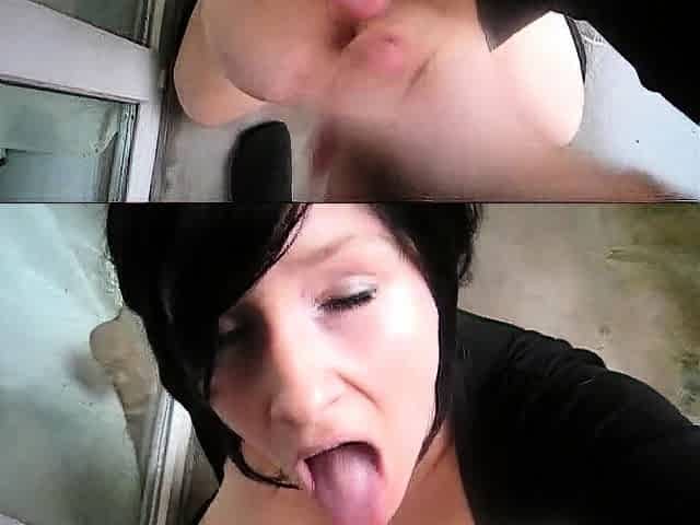 Mexicana blowjob with her big boobs