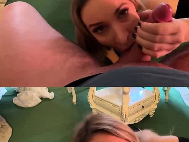 Blowjob POV blowjob cumshot facial brunette pov
