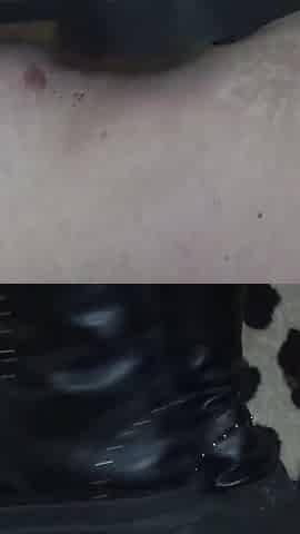 Stepping with Boots on the Naked Body