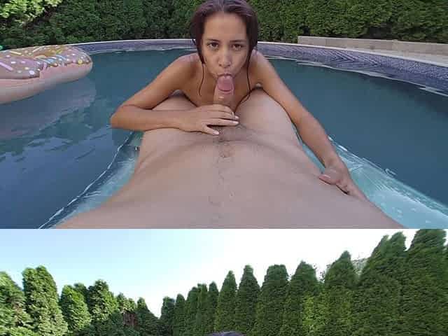 With Paula in the Pool