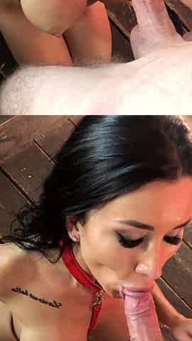 Homemade amateur gf blowjob and cumshot