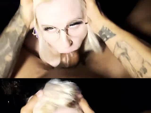 Amateur blonde blowjob and deepthroat
