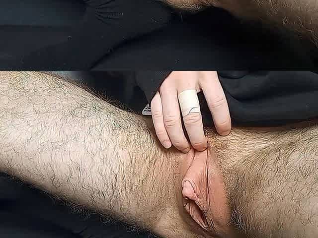 FTM transman playing with my biggest t-rod