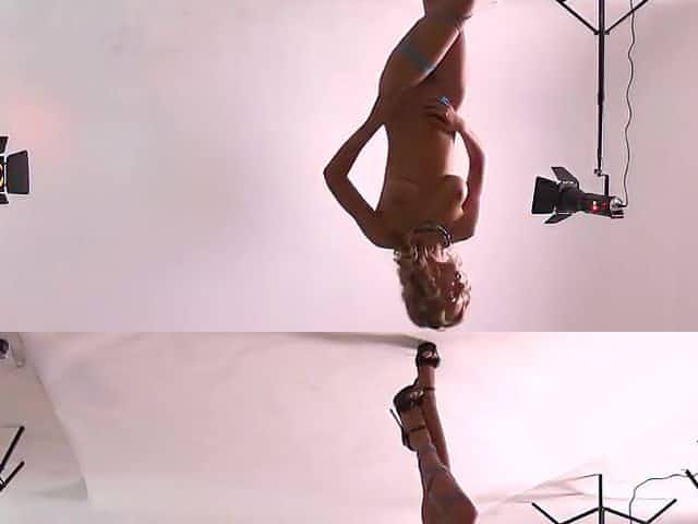 Nude college model photoshoot