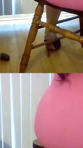 Stripper Grinding Her Customer with Her Ass Lap Dance Dirty Talk