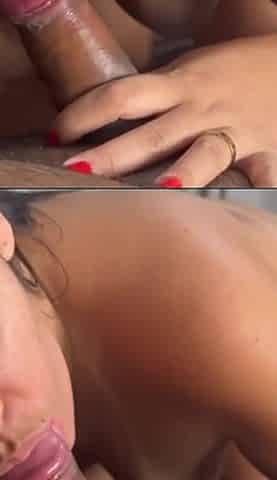 Brunette with a Big Ass Sat on a Huge Dick Hard Until She Came
