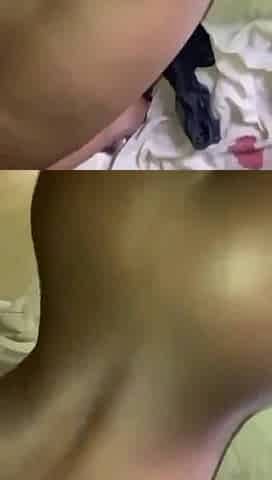 Your campus girlfriend visits her friends and gets into a foursome