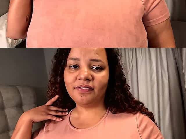Plump pig chubby shaming herself during the time that asking to be execrate drilled, self humiliation