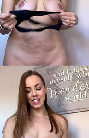 Great Big Boobs On Masturbating Redhead