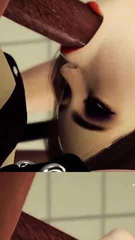 Crazy sex in the prison. A sexy brunette with many boobs gets fucked hard by a butcher