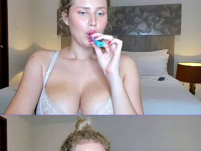 Beautiful blonde nanny and big boobed blonde MILF get pumped