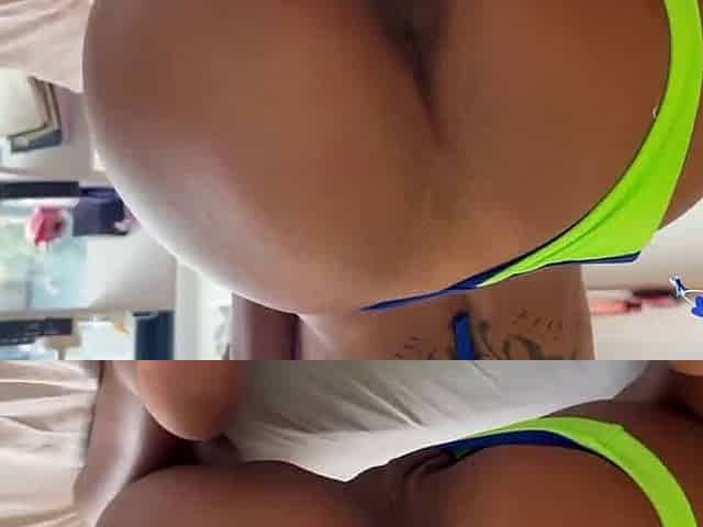 Cum on her face after rear end style, shoking her smooth-shaven pussy! Bikini lady fellates cock in Pov oral, incredible xxx!