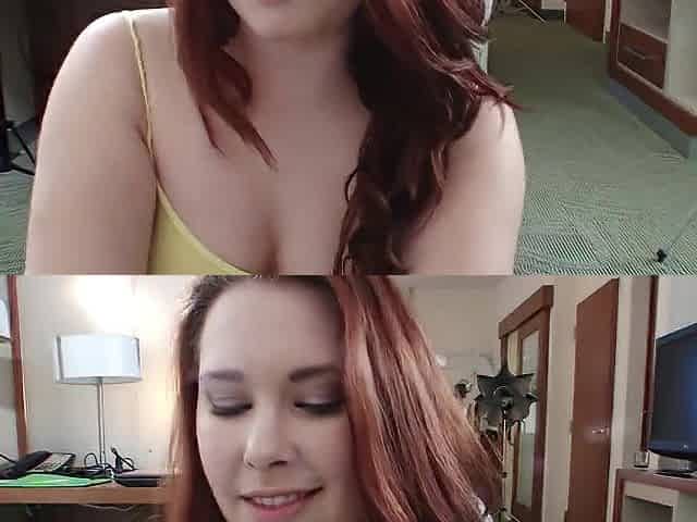 Hot redhead playgirl satisfying with tugjob