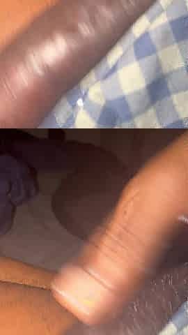 Wanking Nice-looking Ebony Cock