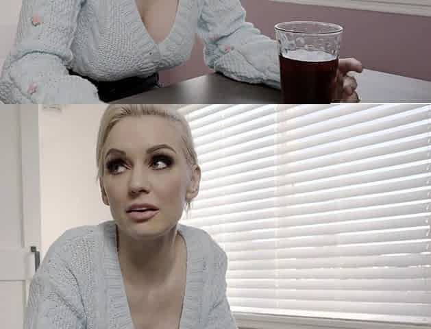 Blonde Natasha Marley with big boob