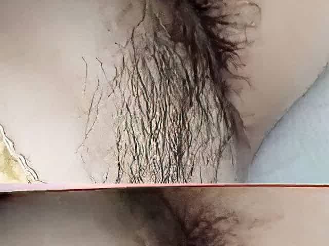 Fat wife shows her hairy armpits