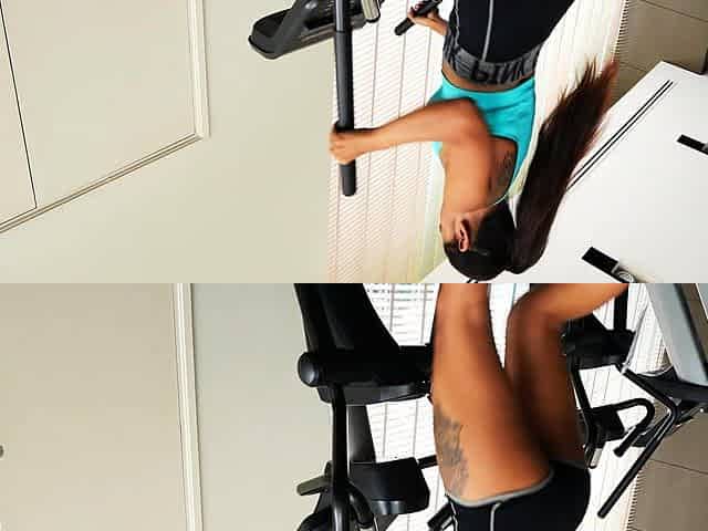 Big booty Thai GF gym workout and sex