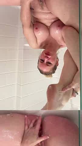 Shower Squirt and Cums
