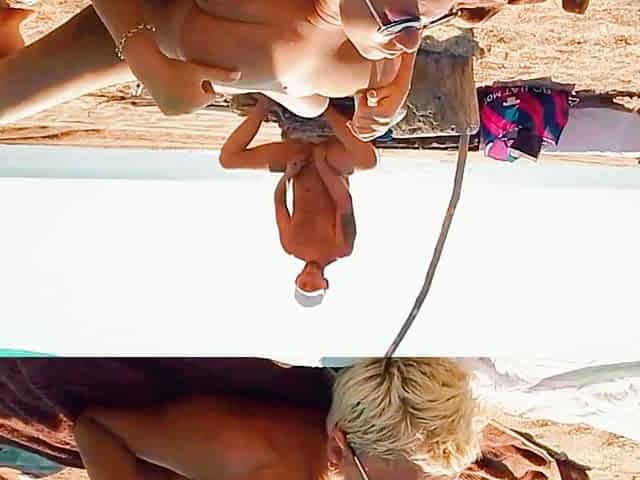 Stranger Jerked off to Me on the Beach and Fucked Me