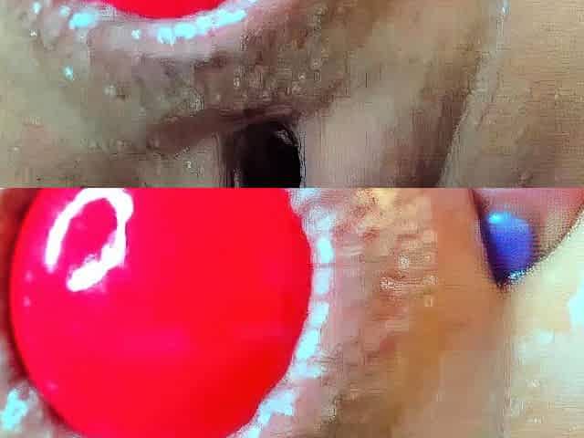 Puffy peach blondes solo toy action