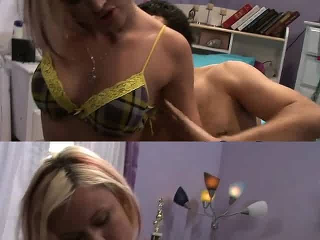 Naughty teen vixen glutton for XXX orgy in bedroom with