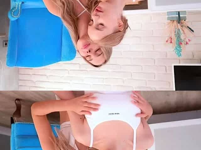 Real college teens lesbian toying