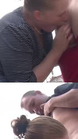BBW gets fucked and pussy licked outdoors