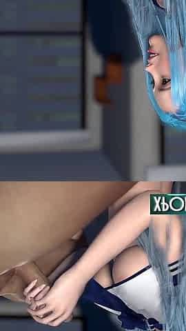 Busty Asian Babe Handjobs and Cumshots - 3D Hentai Japanese