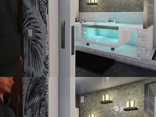 Stepsis in shower