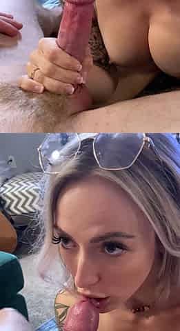 Blonde whore takes big cock in public and cumshot load