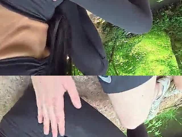 Bizarre Outdoor sex in german forest
