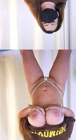 Big boob brunette masturbates on webcam
