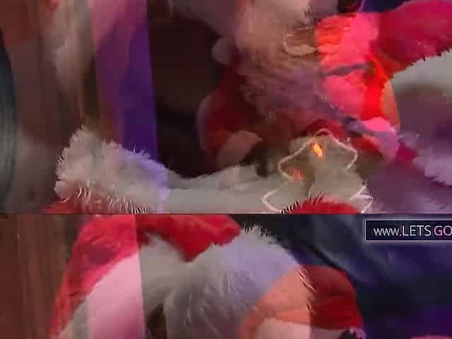 Santa Claus with his large weenie
