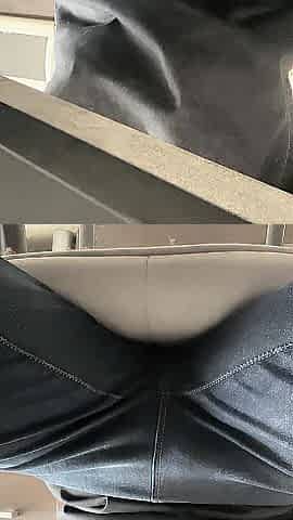 I got lustful in the office at work and I'm jerking my tiny shlong underneath the table!